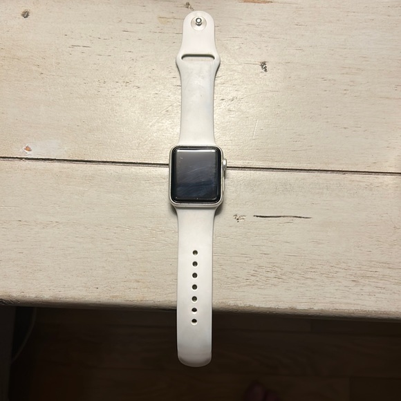 38mm Apple Watch series 2 with white band